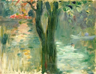 Sonnenuntergang über dem See, Bois de Boulogne, 1894